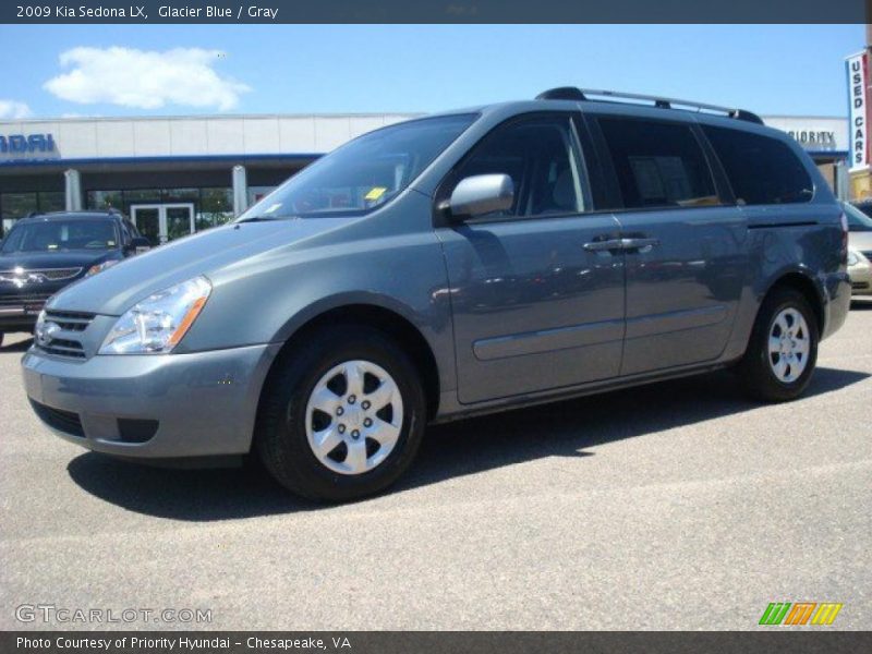 Glacier Blue / Gray 2009 Kia Sedona LX