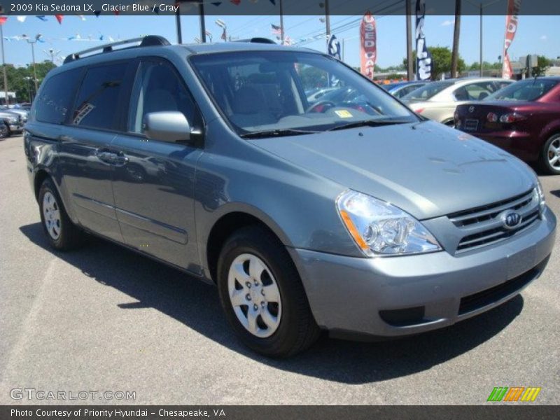 Glacier Blue / Gray 2009 Kia Sedona LX