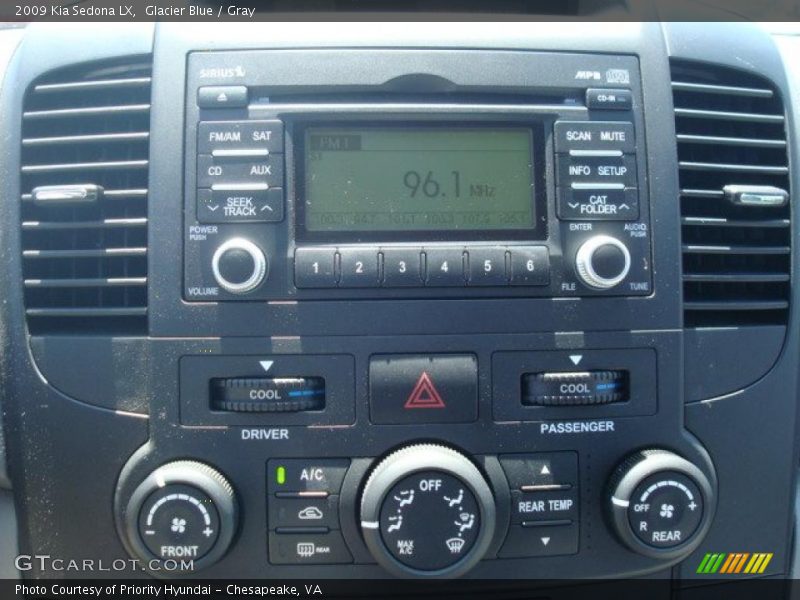 Glacier Blue / Gray 2009 Kia Sedona LX