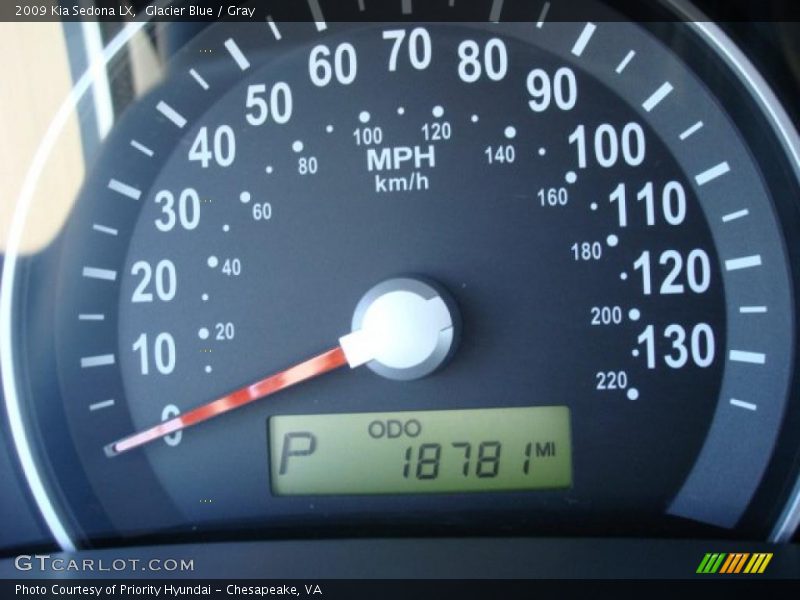 Glacier Blue / Gray 2009 Kia Sedona LX