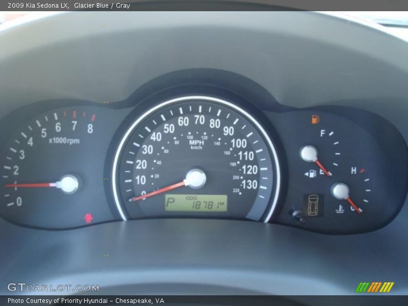 Glacier Blue / Gray 2009 Kia Sedona LX