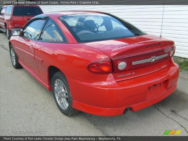 Victory Red / Graphite Gray 2003 Chevrolet Cavalier LS Sport Coupe