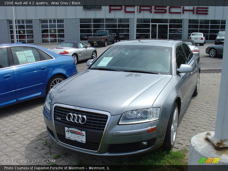 Atlas Grey / Black 2006 Audi A8 4.2 quattro