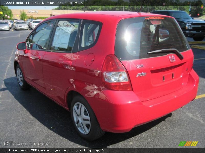 Milano Red / Black/Grey 2008 Honda Fit Hatchback