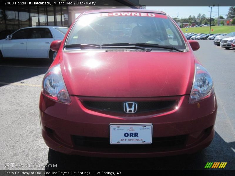 Milano Red / Black/Grey 2008 Honda Fit Hatchback