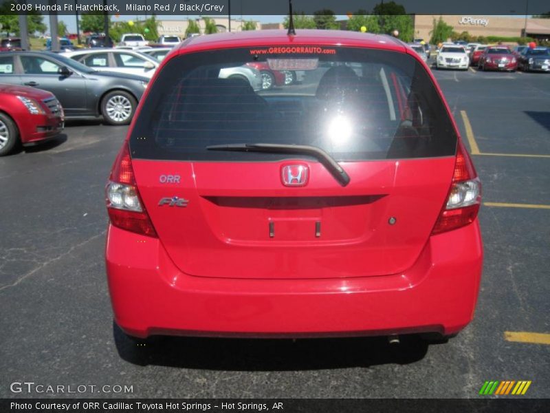 Milano Red / Black/Grey 2008 Honda Fit Hatchback