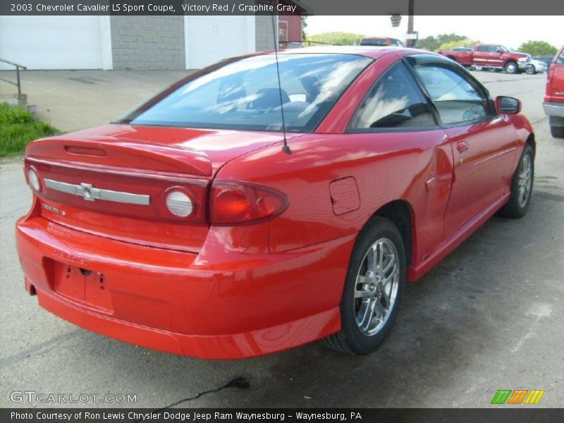 Victory Red / Graphite Gray 2003 Chevrolet Cavalier LS Sport Coupe