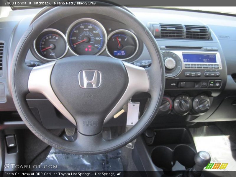 Milano Red / Black/Grey 2008 Honda Fit Hatchback