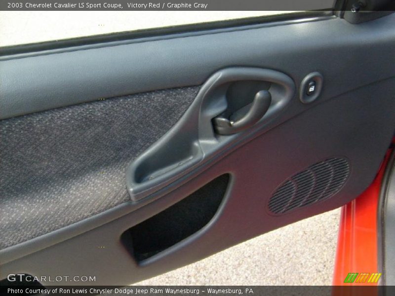 Victory Red / Graphite Gray 2003 Chevrolet Cavalier LS Sport Coupe