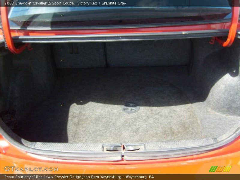Victory Red / Graphite Gray 2003 Chevrolet Cavalier LS Sport Coupe