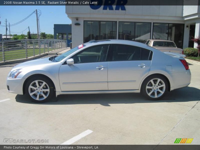 Radiant Silver Metallic / Cafe Latte 2008 Nissan Maxima 3.5 SE