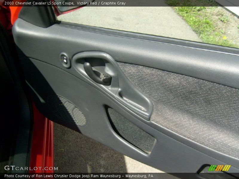 Victory Red / Graphite Gray 2003 Chevrolet Cavalier LS Sport Coupe