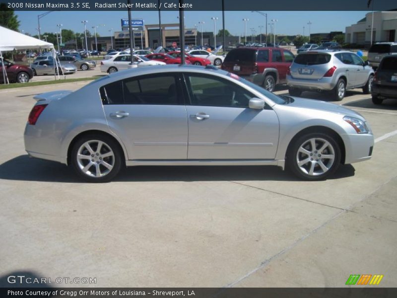 Radiant Silver Metallic / Cafe Latte 2008 Nissan Maxima 3.5 SE