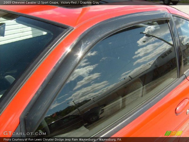 Victory Red / Graphite Gray 2003 Chevrolet Cavalier LS Sport Coupe