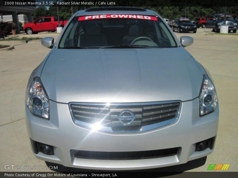 Radiant Silver Metallic / Cafe Latte 2008 Nissan Maxima 3.5 SE