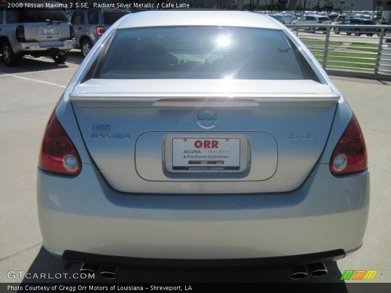 Radiant Silver Metallic / Cafe Latte 2008 Nissan Maxima 3.5 SE
