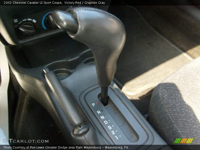 Victory Red / Graphite Gray 2003 Chevrolet Cavalier LS Sport Coupe