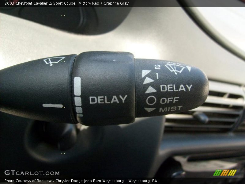 Victory Red / Graphite Gray 2003 Chevrolet Cavalier LS Sport Coupe