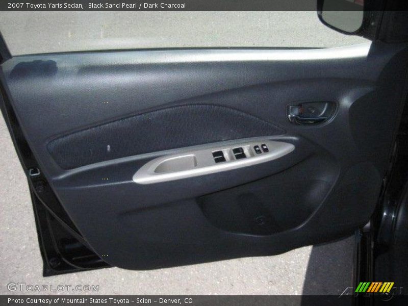 Black Sand Pearl / Dark Charcoal 2007 Toyota Yaris Sedan