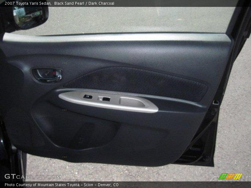 Black Sand Pearl / Dark Charcoal 2007 Toyota Yaris Sedan