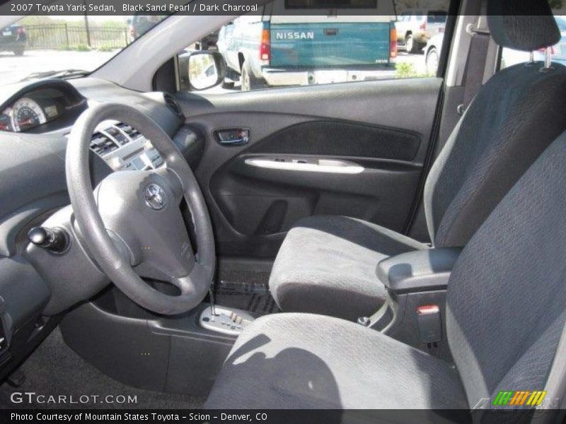 Black Sand Pearl / Dark Charcoal 2007 Toyota Yaris Sedan