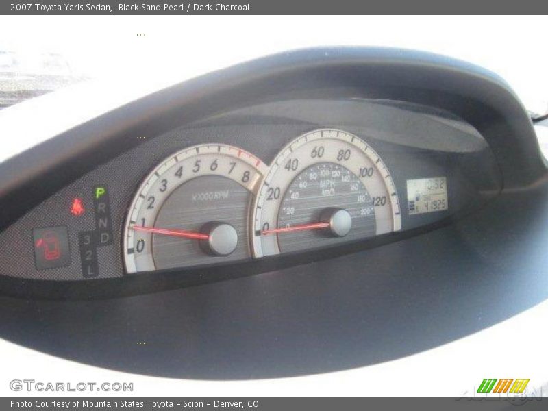 Black Sand Pearl / Dark Charcoal 2007 Toyota Yaris Sedan