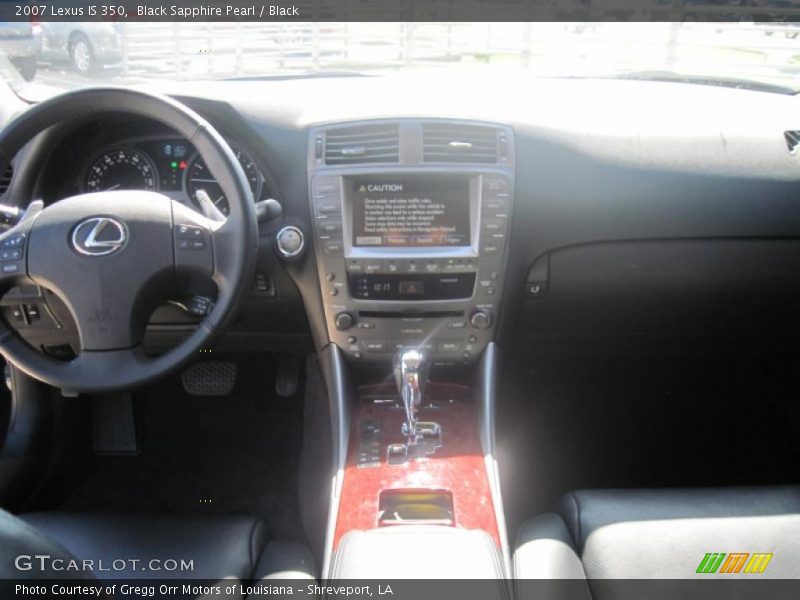 Black Sapphire Pearl / Black 2007 Lexus IS 350