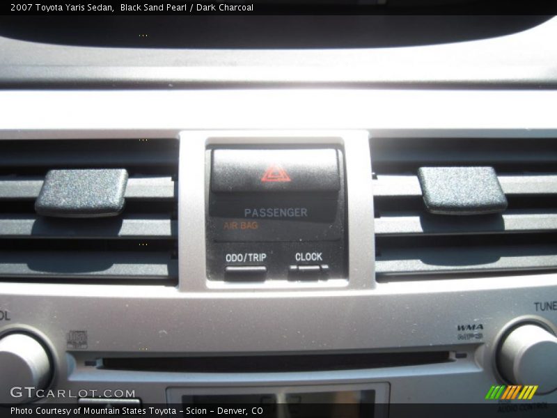 Black Sand Pearl / Dark Charcoal 2007 Toyota Yaris Sedan