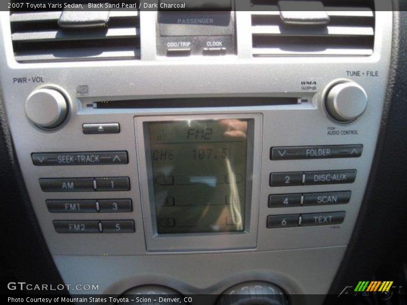 Black Sand Pearl / Dark Charcoal 2007 Toyota Yaris Sedan