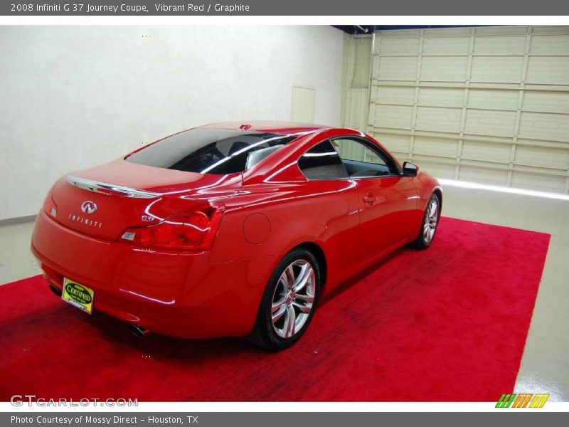 Vibrant Red / Graphite 2008 Infiniti G 37 Journey Coupe