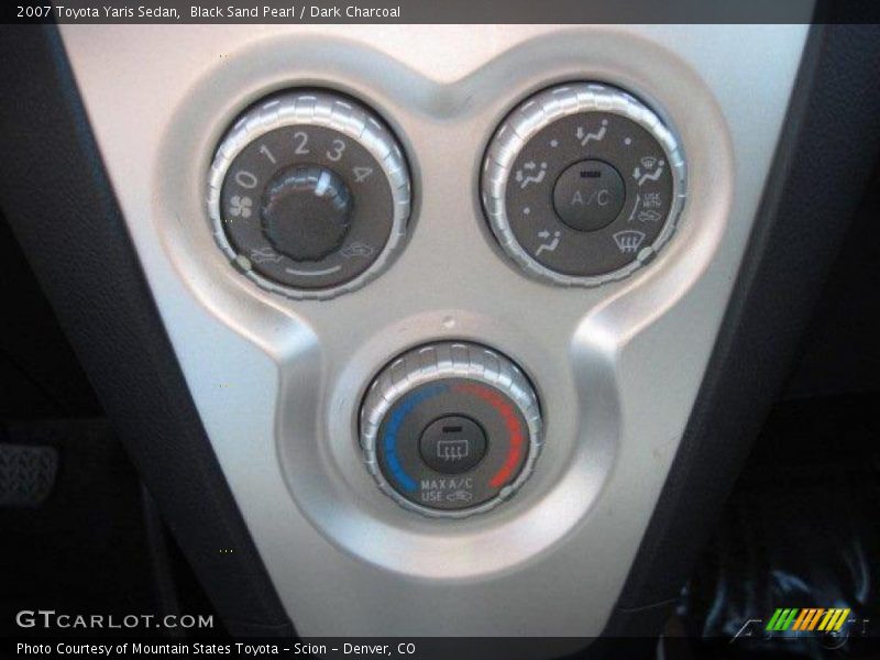 Black Sand Pearl / Dark Charcoal 2007 Toyota Yaris Sedan