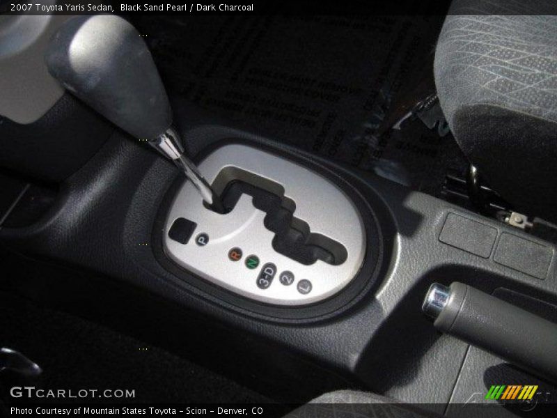 Black Sand Pearl / Dark Charcoal 2007 Toyota Yaris Sedan