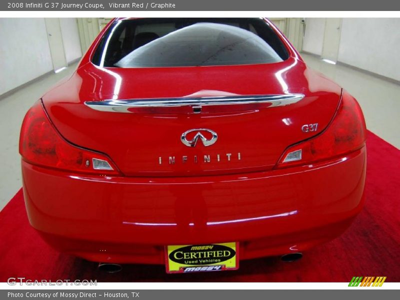 Vibrant Red / Graphite 2008 Infiniti G 37 Journey Coupe