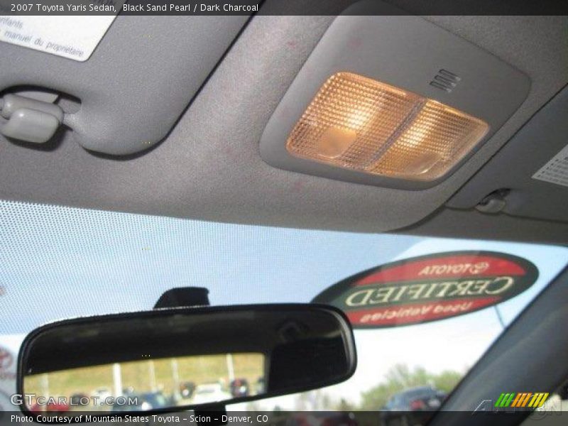 Black Sand Pearl / Dark Charcoal 2007 Toyota Yaris Sedan