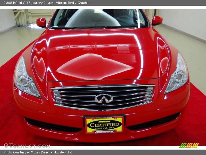 Vibrant Red / Graphite 2008 Infiniti G 37 Journey Coupe