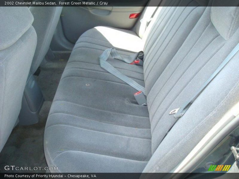 Forest Green Metallic / Gray 2002 Chevrolet Malibu Sedan