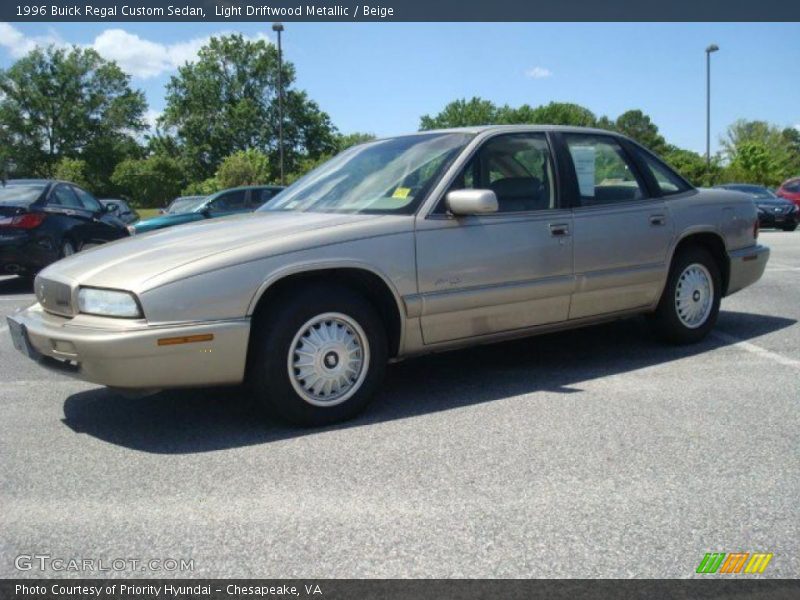 Light Driftwood Metallic / Beige 1996 Buick Regal Custom Sedan