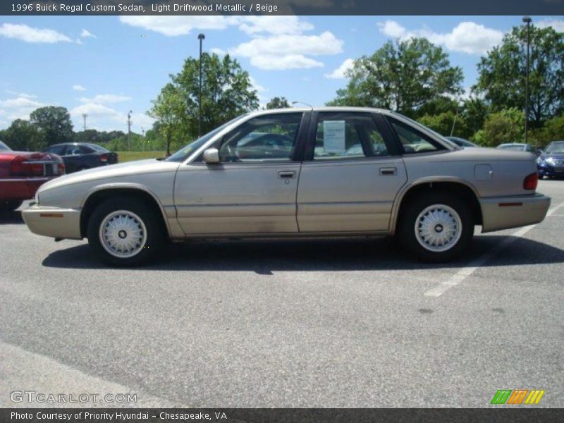 Light Driftwood Metallic / Beige 1996 Buick Regal Custom Sedan