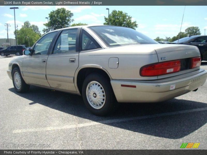 Light Driftwood Metallic / Beige 1996 Buick Regal Custom Sedan