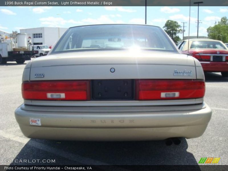 Light Driftwood Metallic / Beige 1996 Buick Regal Custom Sedan