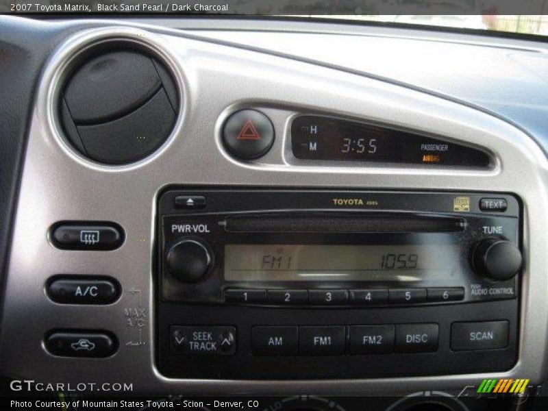 Black Sand Pearl / Dark Charcoal 2007 Toyota Matrix