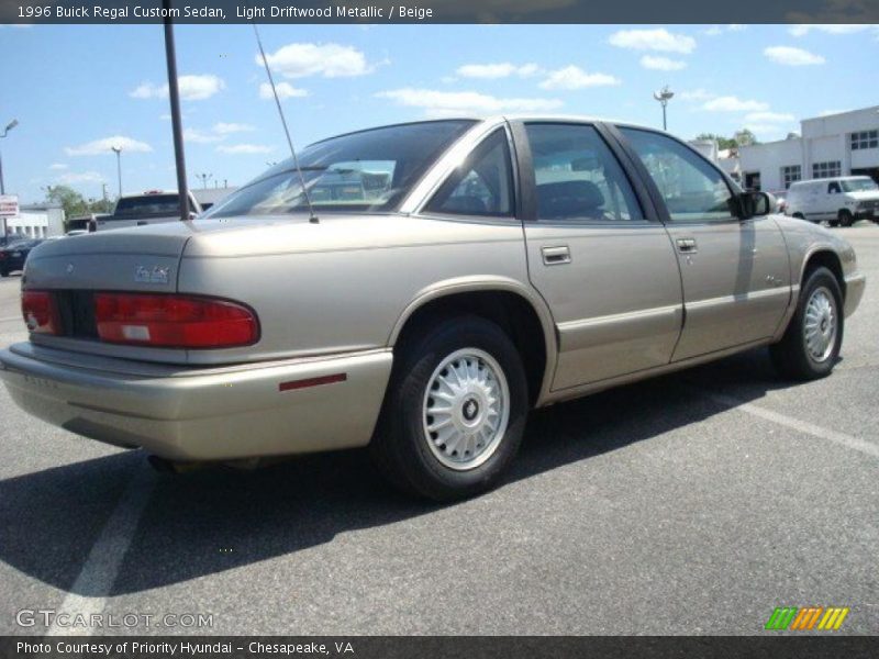 Light Driftwood Metallic / Beige 1996 Buick Regal Custom Sedan