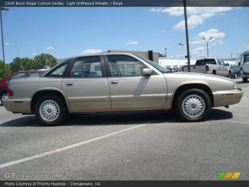 Light Driftwood Metallic / Beige 1996 Buick Regal Custom Sedan