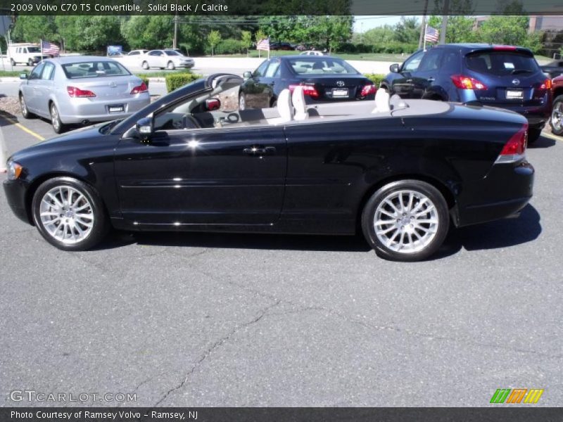 Solid Black / Calcite 2009 Volvo C70 T5 Convertible