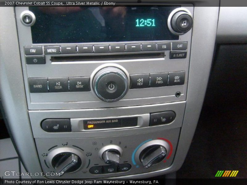 Ultra Silver Metallic / Ebony 2007 Chevrolet Cobalt SS Coupe