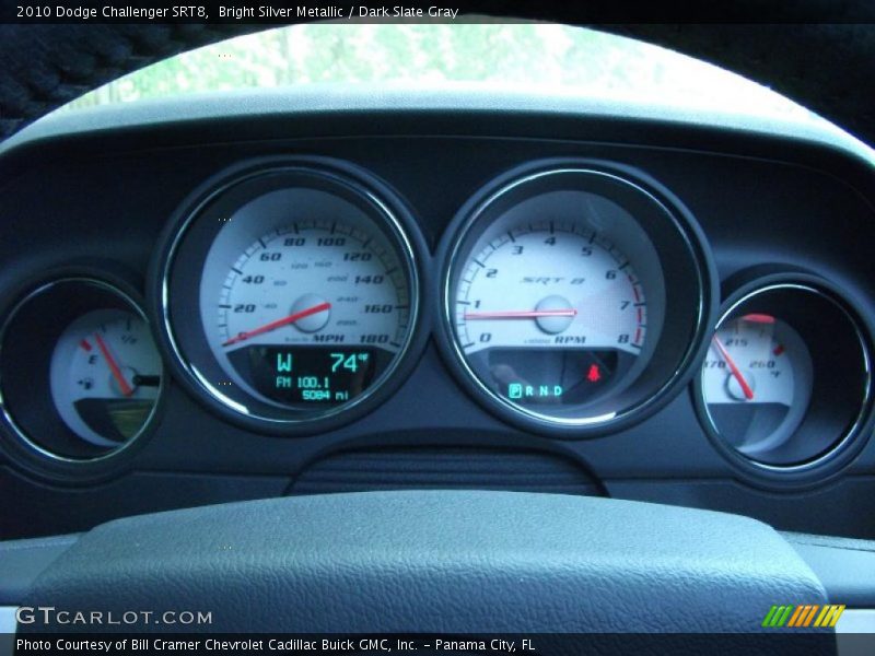 Bright Silver Metallic / Dark Slate Gray 2010 Dodge Challenger SRT8