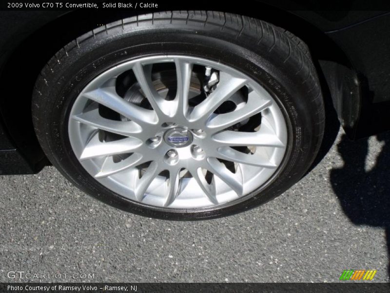 Solid Black / Calcite 2009 Volvo C70 T5 Convertible