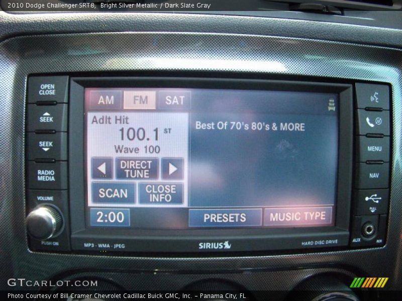 Bright Silver Metallic / Dark Slate Gray 2010 Dodge Challenger SRT8