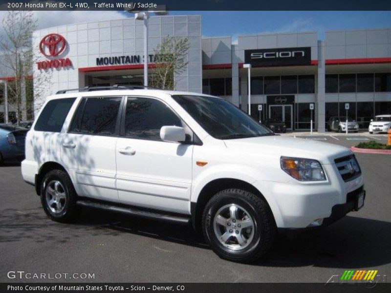 Taffeta White / Saddle 2007 Honda Pilot EX-L 4WD