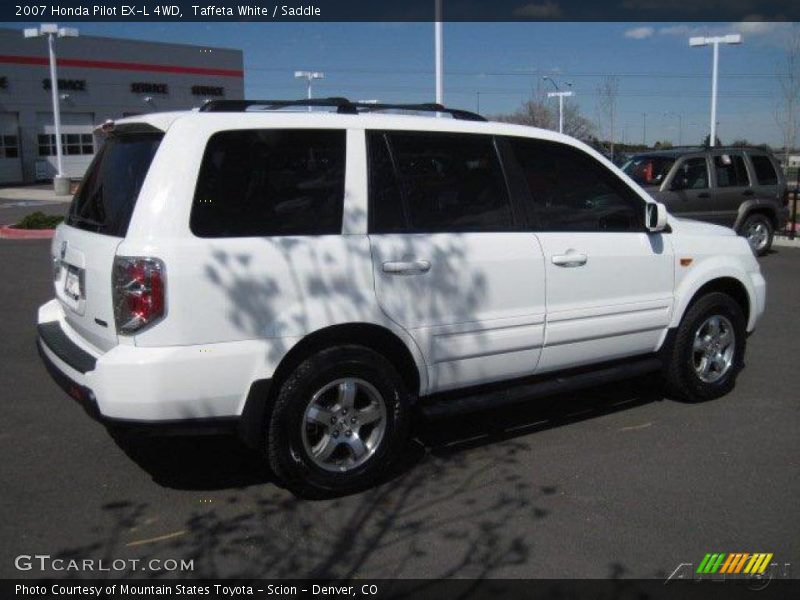 Taffeta White / Saddle 2007 Honda Pilot EX-L 4WD